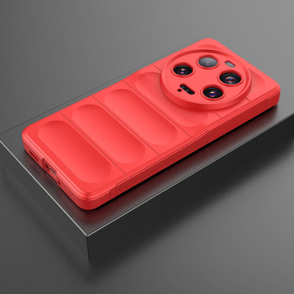 Xiaomi Mi 13 Ultra Kılıf Esnek TPU Oyuklu Arka Yüzey Tasarımlı Zore Etnik Silikon Kapak Lacivert