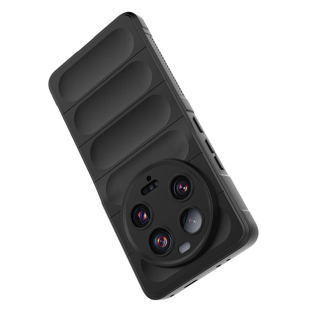 Xiaomi Mi 13 Ultra Kılıf Esnek TPU Oyuklu Arka Yüzey Tasarımlı Zore Etnik Silikon Kapak Kırmızı