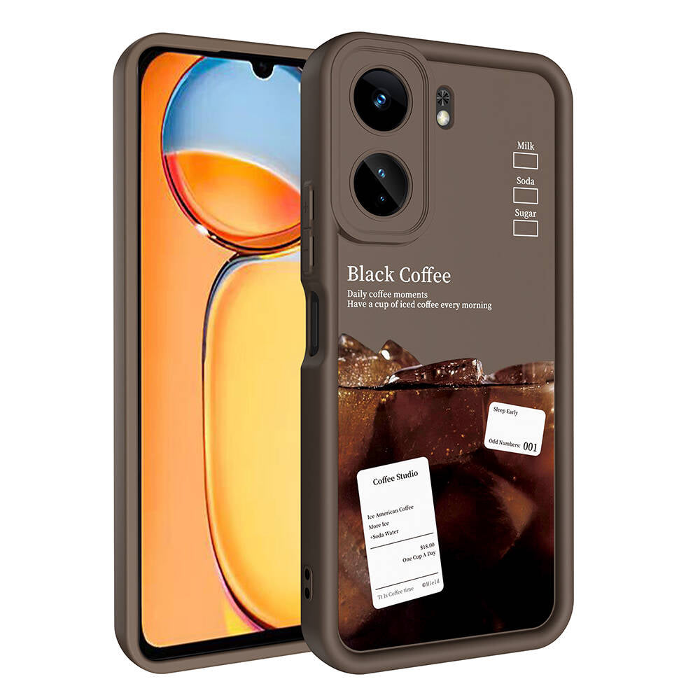 Xiaomi Mi 13T Kılıf Kamera Korumalı Baskılı Arka Yüzey Zore Klas Kapak Beyaz