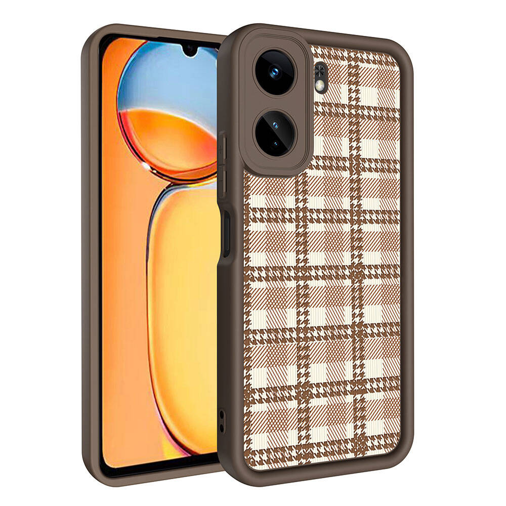 Xiaomi Mi 13T Kılıf Kamera Korumalı Baskılı Arka Yüzey Zore Klas Kapak Beyaz