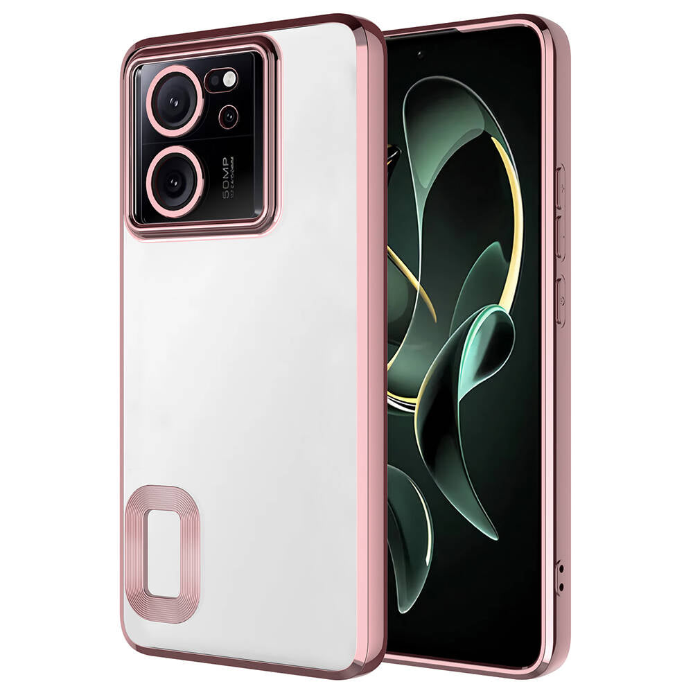 Xiaomi Mi 13T Kılıf Kamera Korumalı Logo Gösteren Zore Omega Kapak Derin Mor