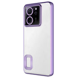Xiaomi Mi 13T Pro Kılıf Kamera Korumalı Logo Gösteren Zore Omega Kapak Lila