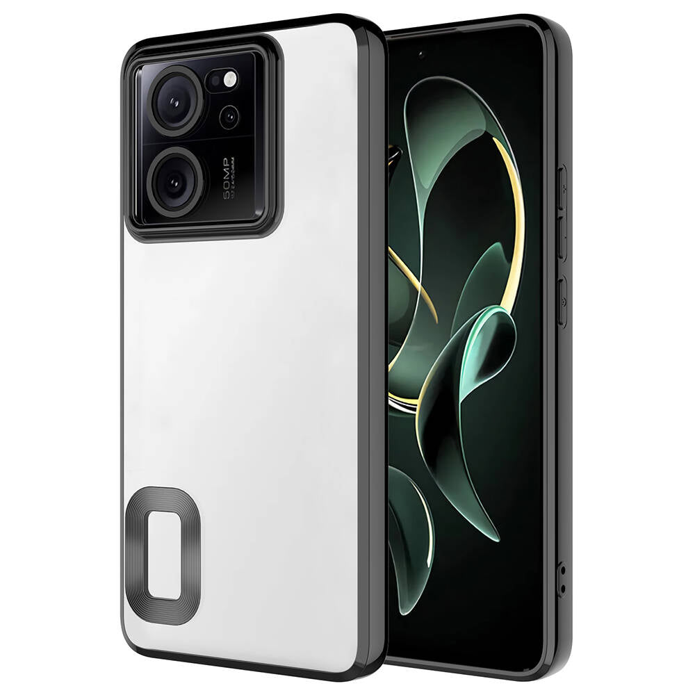 Xiaomi Mi 13T Pro Kılıf Kamera Korumalı Logo Gösteren Zore Omega Kapak Lila