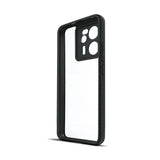Xiaomi Mi 13T Pro Kılıf Kamera Korumalı Şeffaf Arka Yüzey Zore New Roll Kapak Siyah
