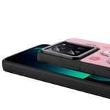 Xiaomi Mi 13T Pro Kılıf Parlayan Kabartmalı İkonik Figürlü Zore Amas Silikon Kapak Pembe