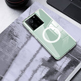 Xiaomi Mi 13T Pro Kılıf Sert PC Arka Yüzey Wireless Şarj Özellikli Zore Flet M-safe Kapak Renksiz