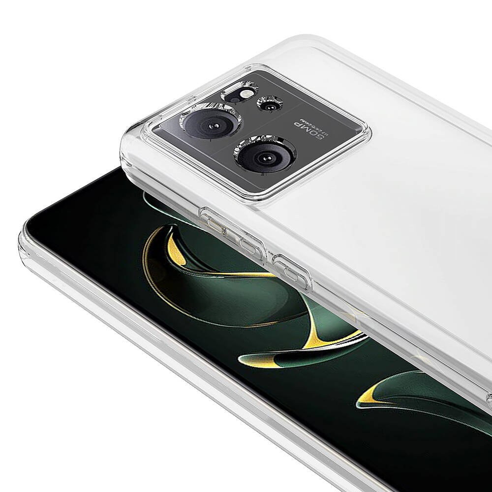 Xiaomi Mi 13T Pro Kılıf Zore Süper Silikon Kapak Renksiz