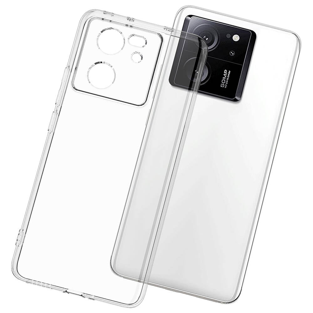 Xiaomi Mi 13T Pro Kılıf Zore Süper Silikon Kapak Renksiz
