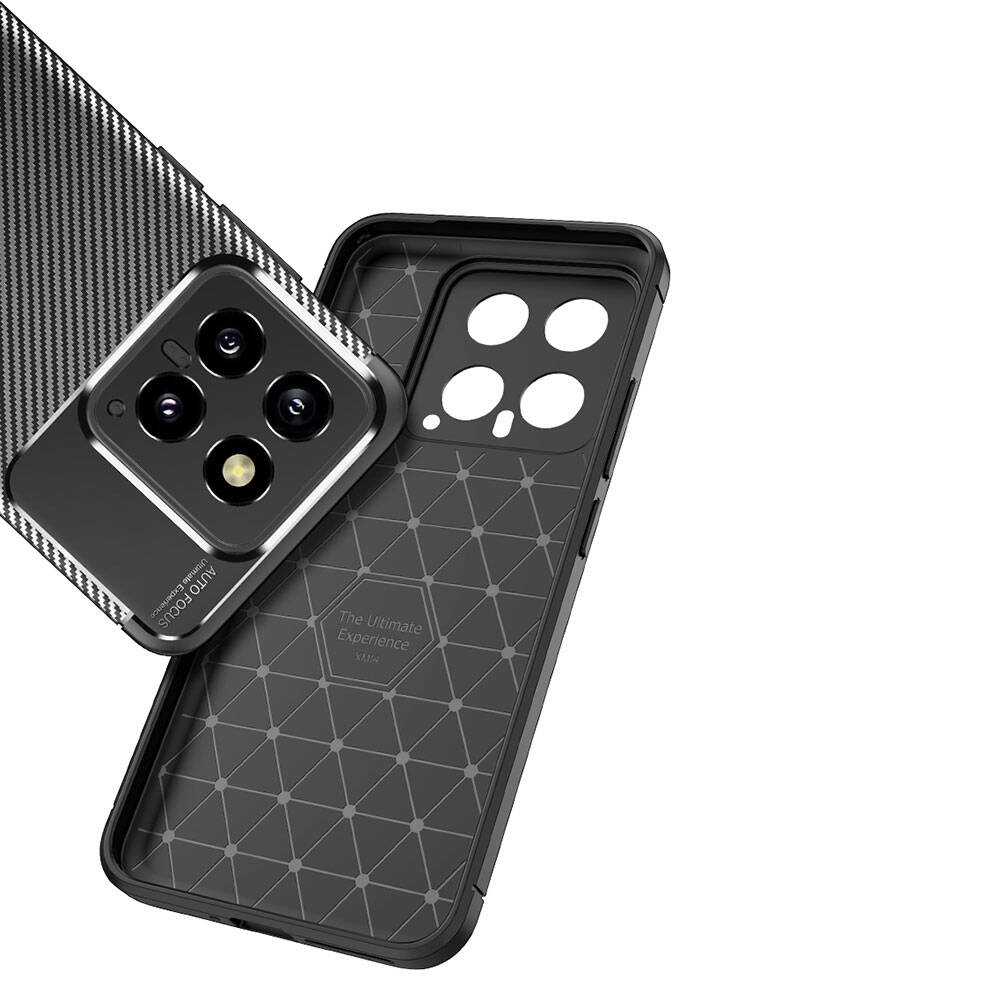 Xiaomi Mi 14 Kılıf Zore Negro Silikon Kapak Siyah