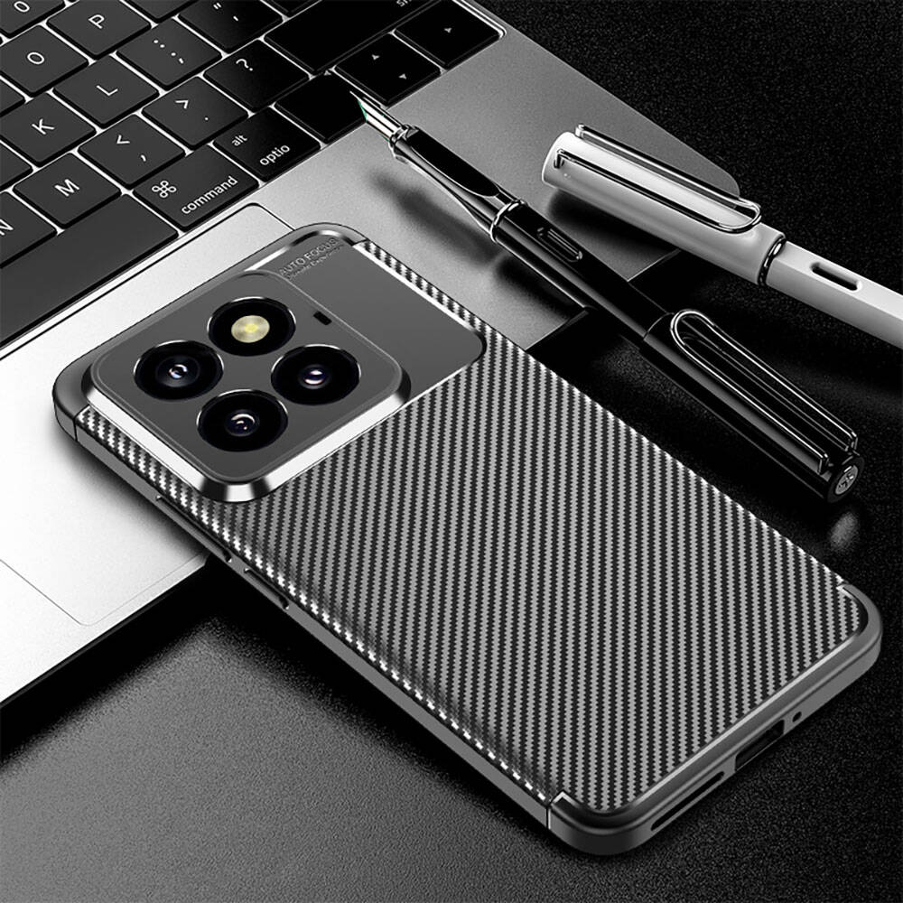 Xiaomi Mi 14 Pro Kılıf Zore Negro Silikon Kapak Siyah
