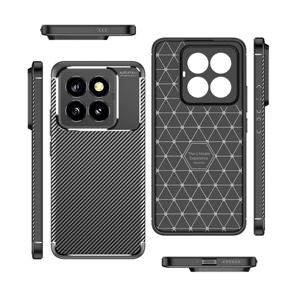 Xiaomi Mi 14 Pro Kılıf Zore Negro Silikon Kapak Siyah