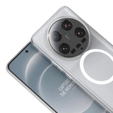 Xiaomi Mi 14 Ultra Kamera Korumalı M-Safe Şarj Özellikli Şeffaf Zore London Sert PC Kapak Şeffaf