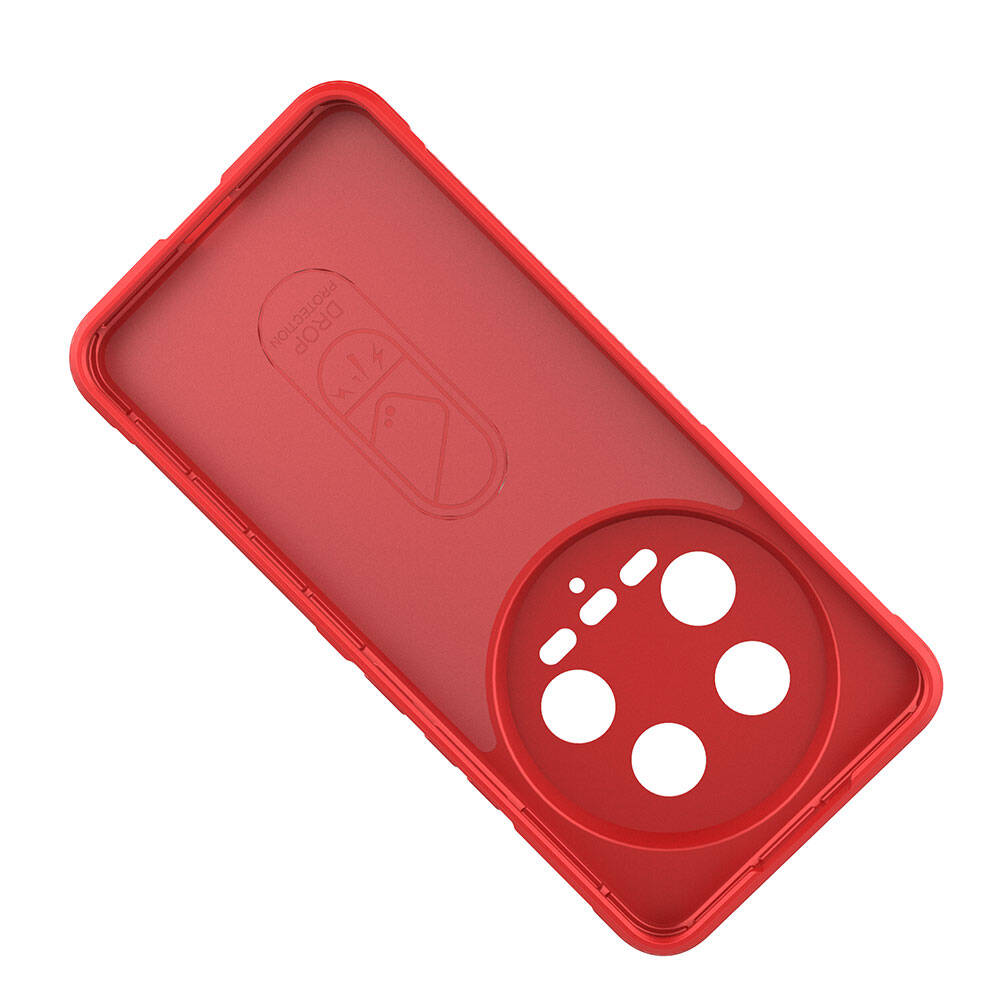 Xiaomi Mi 14 Ultra Kılıf Esnek TPU Oyuklu Arka Yüzey Tasarımlı Zore Etnik Silikon Kapak Koyu Yeşil