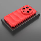 Xiaomi Mi 14 Ultra Kılıf Esnek TPU Oyuklu Arka Yüzey Tasarımlı Zore Etnik Silikon Kapak Lacivert