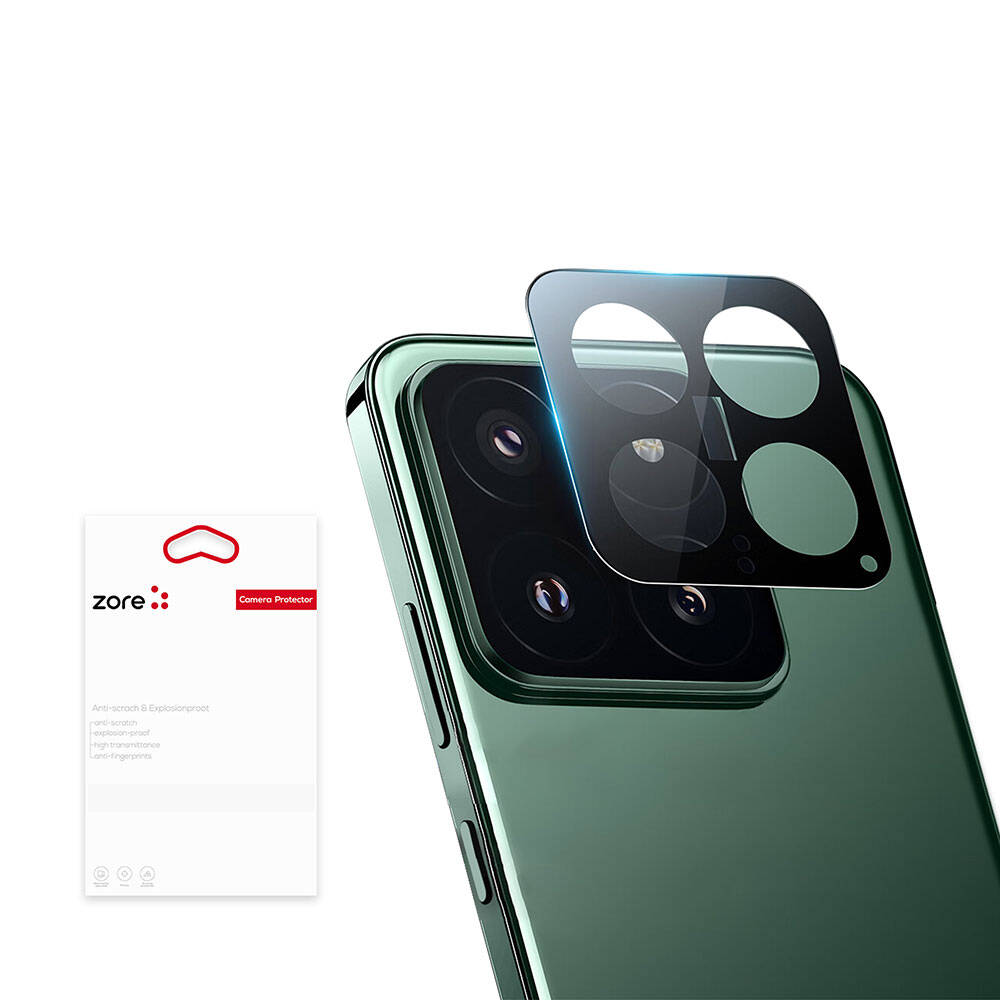 Xiaomi Mi 14 Zore 3D Kamera Camı Siyah