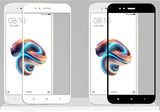 Xiaomi Mi 5x Zore Kenarları Kırılmaya Dayanıklı Cam Ekran Koruyucu Siyah