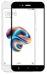 Xiaomi Mi 5x Zore Kenarları Kırılmaya Dayanıklı Cam Ekran Koruyucu Siyah