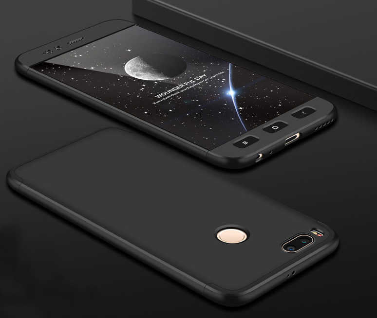 Xiaomi Mi 5x Kılıf Zore Ays Kapak Siyah-Kırmızı