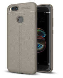 Xiaomi Mi 5x Kılıf Zore Niss Silikon Kapak Gri