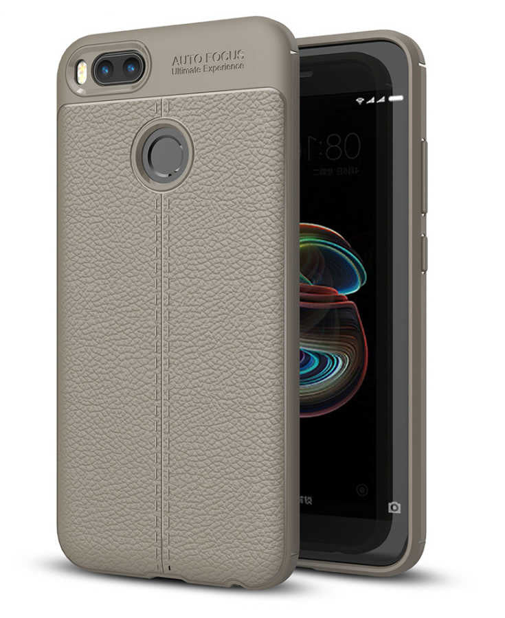 Xiaomi Mi 5x Kılıf Zore Niss Silikon Kapak Gri