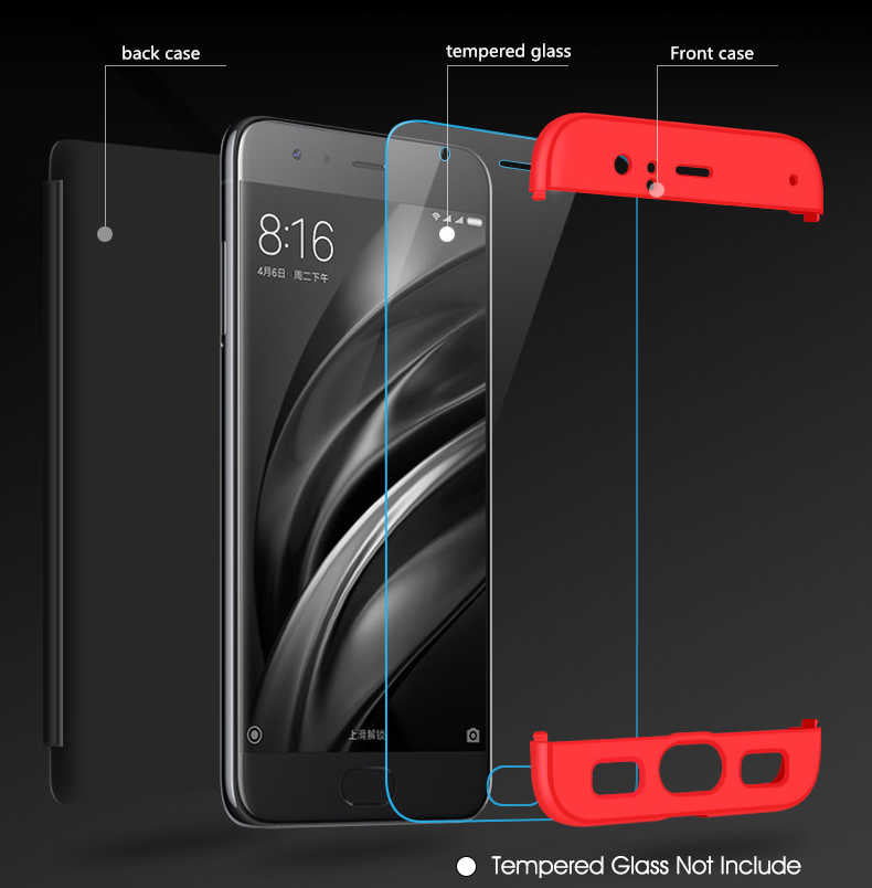 Xiaomi Mi 6 Kılıf Zore Ays Kapak Gold