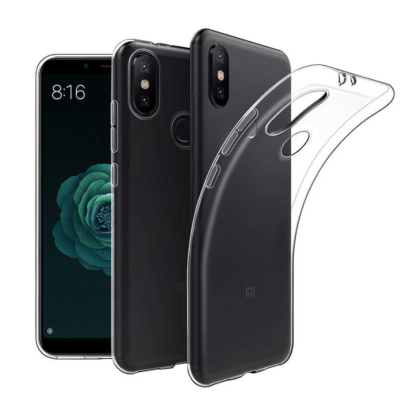 Xiaomi Mi 6X Kılıf Zore Süper Silikon Kapak Renksiz