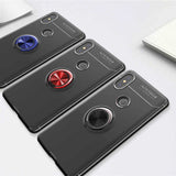 Xiaomi Mi 6X Kılıf Zore Ravel Silikon Kapak Siyah-Mavi
