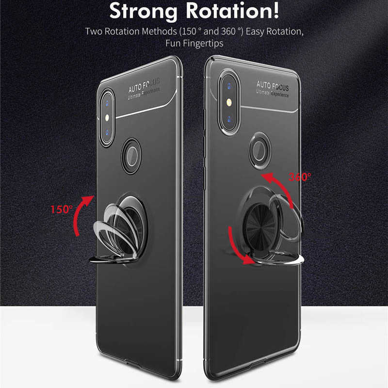 Xiaomi Mi 6X Kılıf Zore Ravel Silikon Kapak Siyah-Mavi