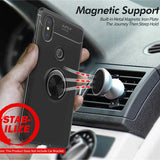 Xiaomi Mi 6X Kılıf Zore Ravel Silikon Kapak Siyah-Mavi