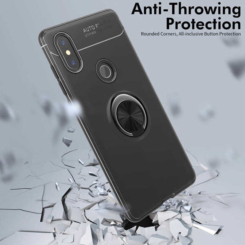 Xiaomi Mi 6X Kılıf Zore Ravel Silikon Kapak Siyah