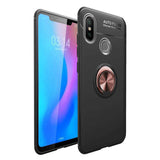 Xiaomi Mi 6X Kılıf Zore Ravel Silikon Kapak Siyah-Rose Gold