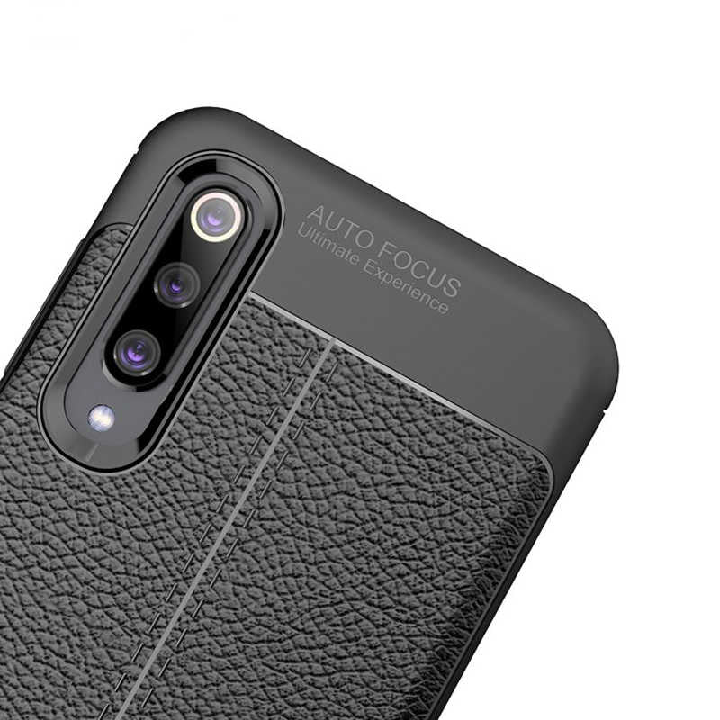 Xiaomi Mi 9 Kılıf Zore Niss Silikon Kapak Siyah