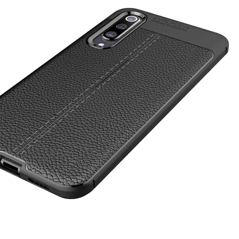 Xiaomi Mi 9 Kılıf Zore Niss Silikon Kapak Siyah