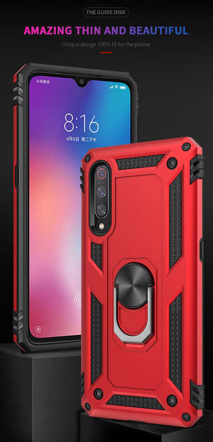 Xiaomi Mi 9 Kılıf Zore Vega Kapak Mavi