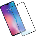 Xiaomi Mi 9 Lite Zore Kenarları Kırılmaya Dayanıklı Cam Ekran Koruyucu Siyah