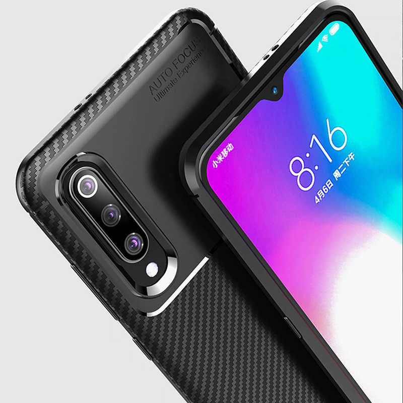 Xiaomi Mi 9 Lite Kılıf Zore Negro Silikon Kapak Siyah