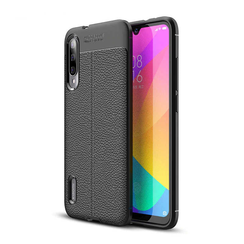 Xiaomi Mi 9 Lite Kılıf Zore Niss Silikon Kapak Siyah