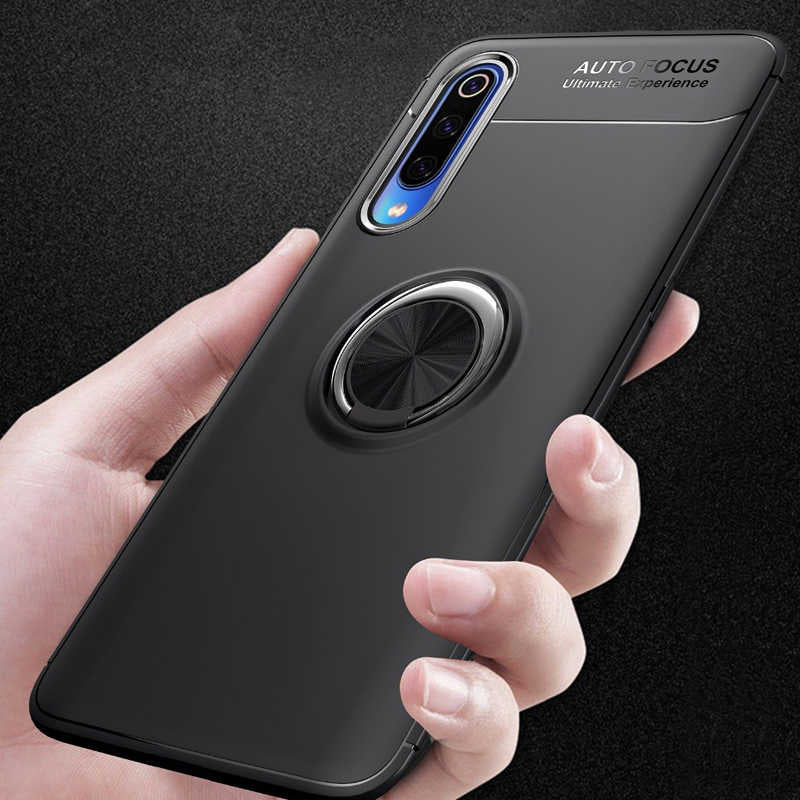 Xiaomi Mi 9 Lite Kılıf Zore Ravel Silikon Kapak Siyah-Kırmızı