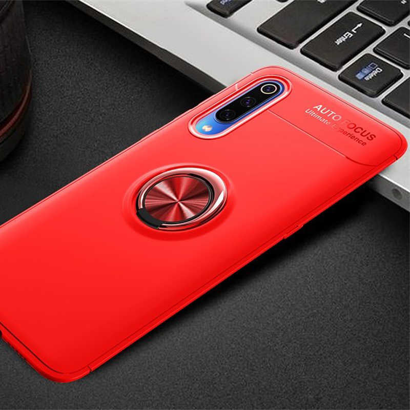 Xiaomi Mi 9 Lite Kılıf Zore Ravel Silikon Kapak Siyah-Kırmızı
