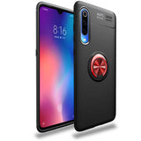 Xiaomi Mi 9 Lite Kılıf Zore Ravel Silikon Kapak Siyah-Kırmızı