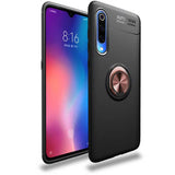 Xiaomi Mi 9 Lite Kılıf Zore Ravel Silikon Kapak Siyah-Rose Gold