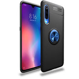 Xiaomi Mi 9 Lite Kılıf Zore Ravel Silikon Kapak Siyah-Mavi
