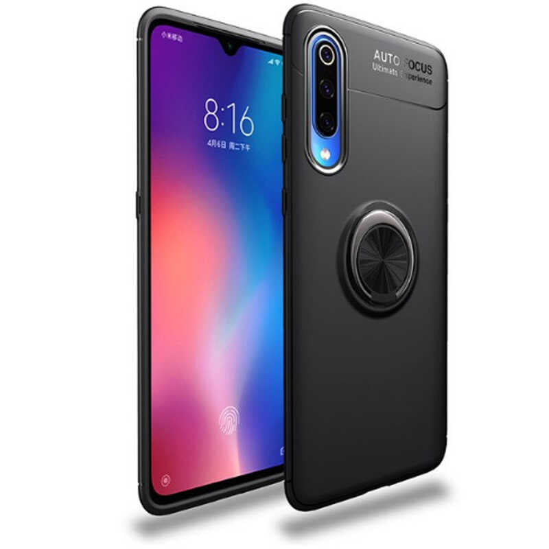 Xiaomi Mi 9 Lite Kılıf Zore Ravel Silikon Kapak Siyah