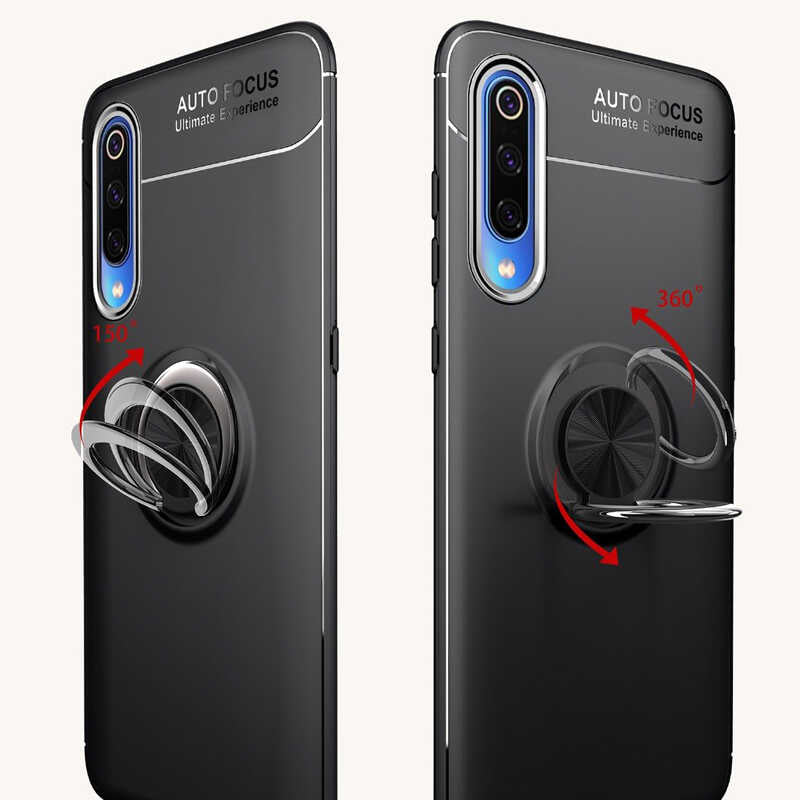 Xiaomi Mi 9 Lite Kılıf Zore Ravel Silikon Kapak Kırmızı