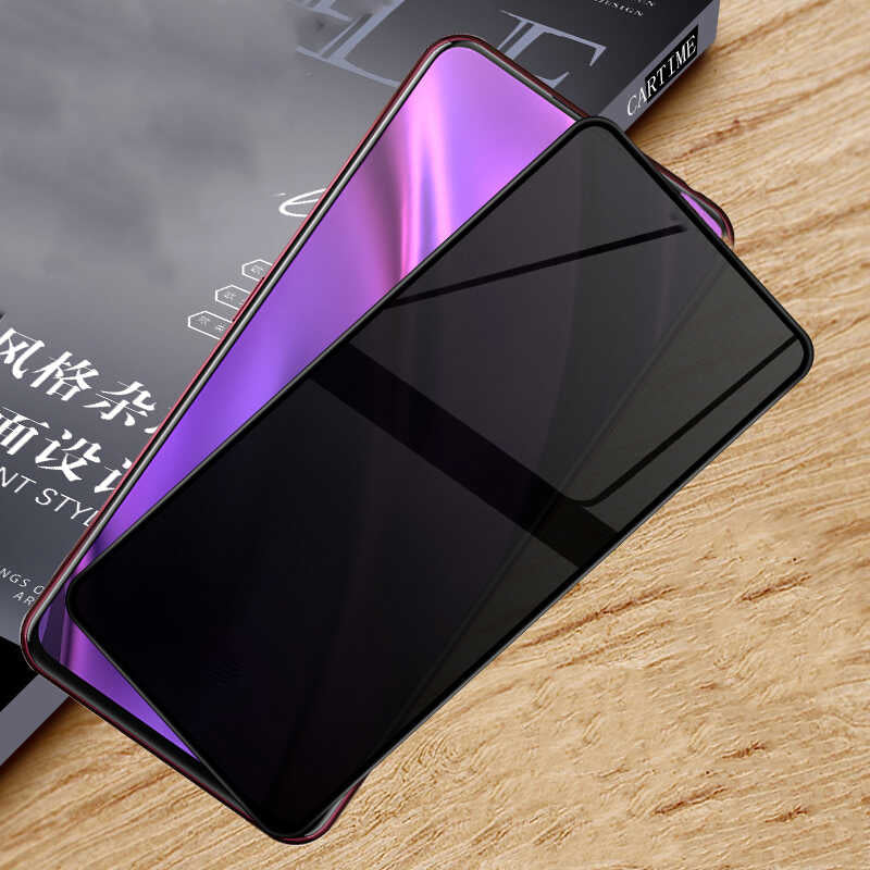 Xiaomi Mi 9T Davin 5D Privacy Cam Ekran Koruyucu Siyah