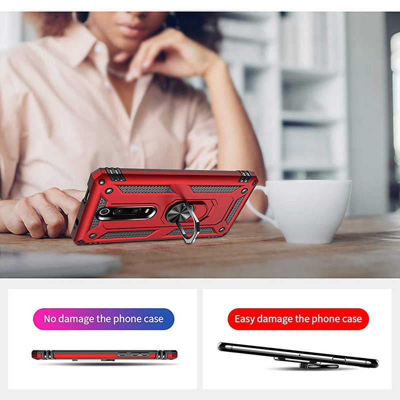 Xiaomi Mi 9T Kılıf Zore Vega Kapak Siyah