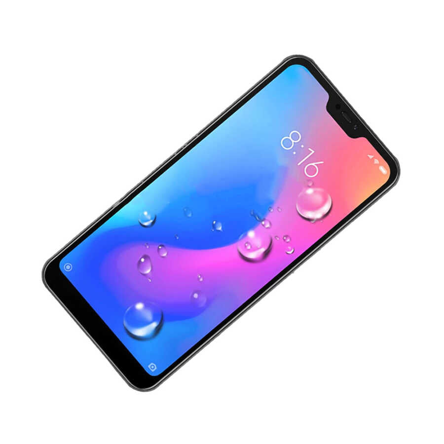 Xiaomi Mi A2 Lite Davin 5D Cam Ekran Koruyucu Siyah