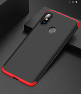 Xiaomi Mi A2 Lite Kılıf Zore Ays Kapak Siyah-Kırmızı