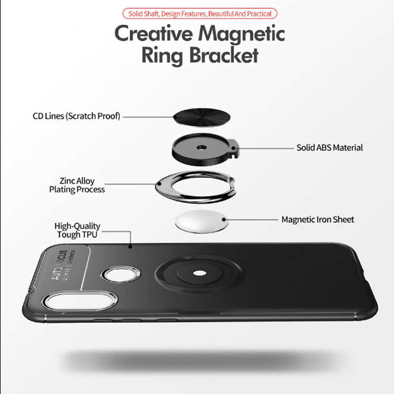 Xiaomi Mi A2 Lite Kılıf Zore Ravel Silikon Kapak Siyah-Mavi
