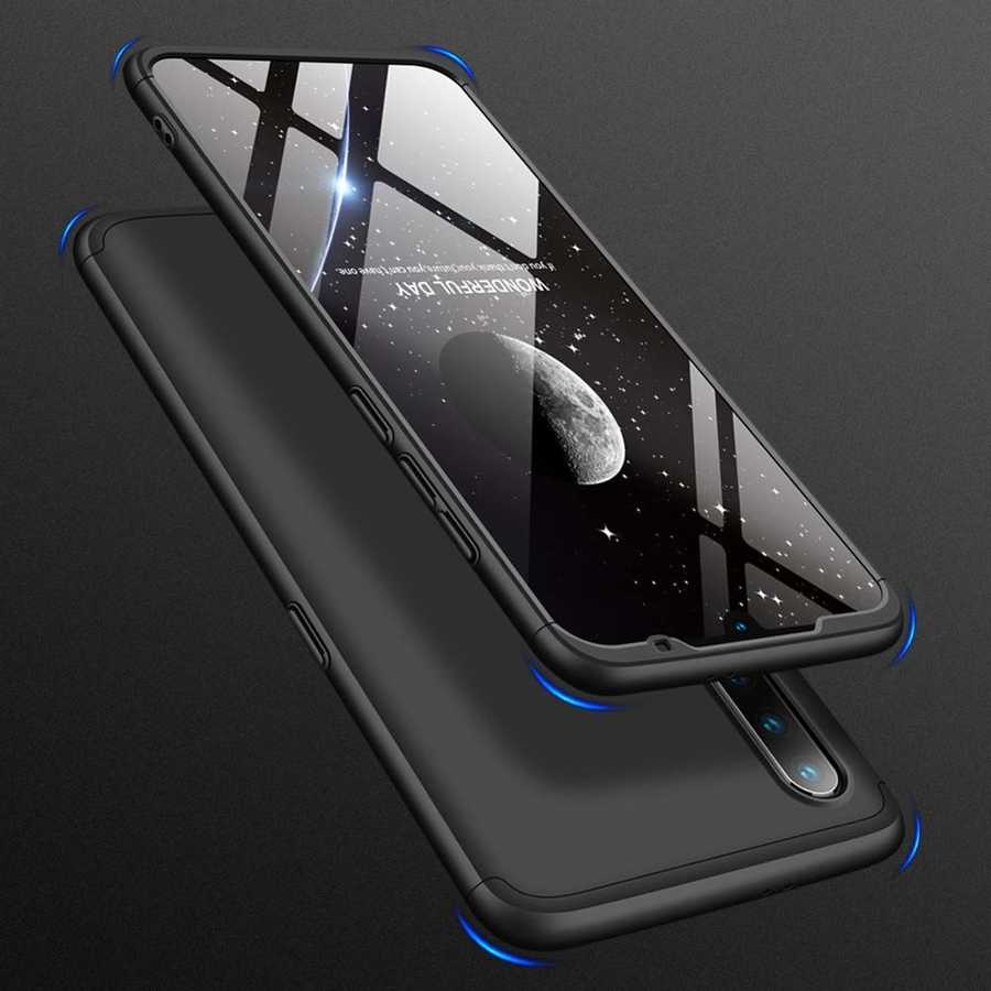 Xiaomi Mi A3 Kılıf Zore Ays Kapak Siyah-Kırmızı